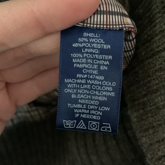 SOLD Heybo wool zip-up cardigan - Picture 9 of 9